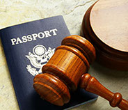 photo of gavel and passport